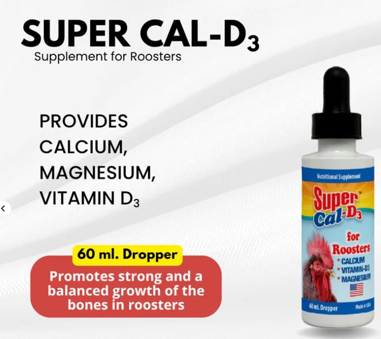 Super Cal D3 for roosters (60 mil)